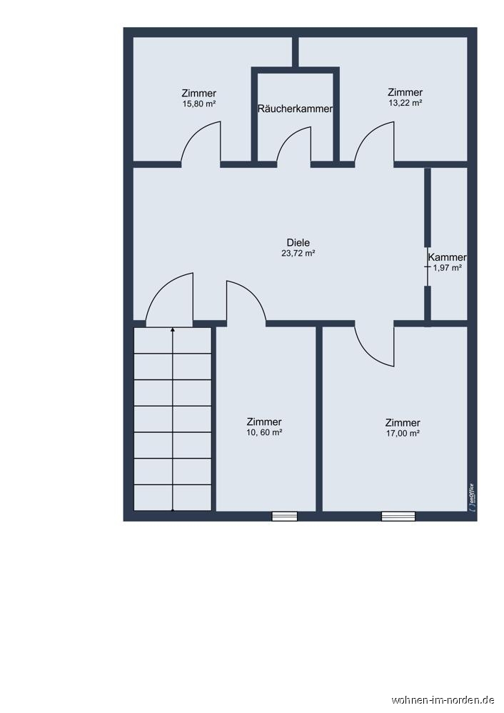 Obergeschoss Wohnhaus Resthof Rade bei Hohenwestedt