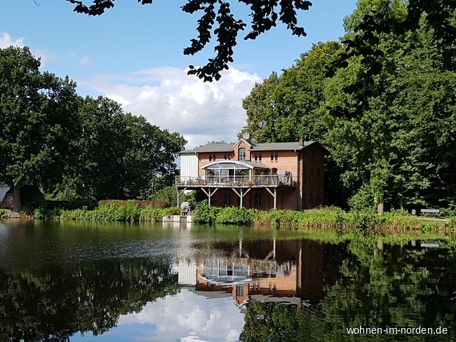 Blick vom See Landhaus Weddelbrook