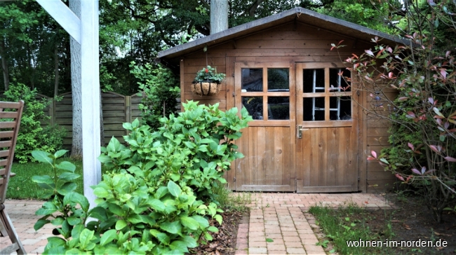 Holzschuppen im Garten Einfamilienhaus Henstedt-Ulzburg