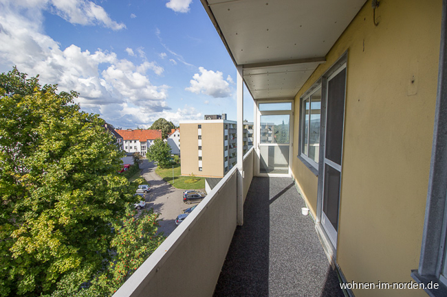 Blick vom Balkon Etagenwohnung Raisdorf