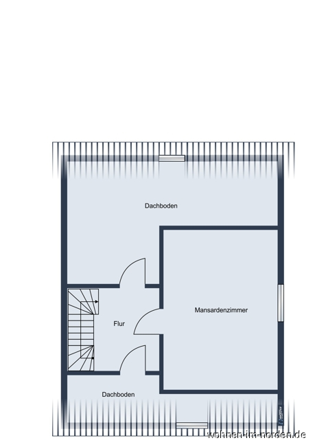 Dachgeschoss Stadthaus Hamburg / Slldorf