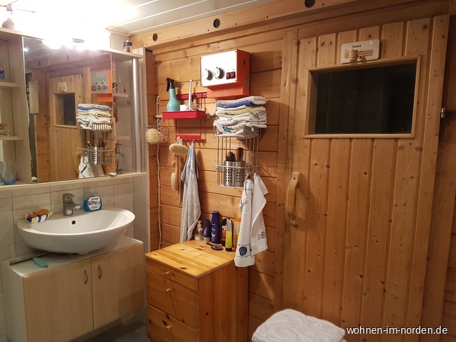 Bad mit Sauna Einfamilienhaus Nortorf