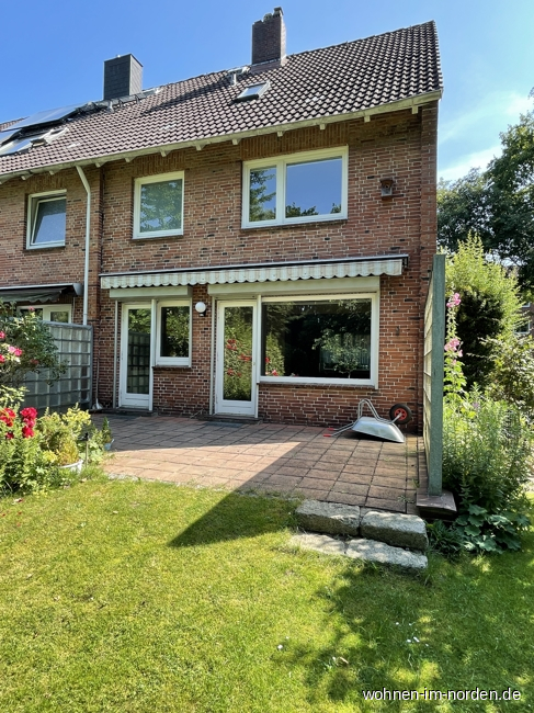 Terrasse Kronshagen Reihenendhaus Kronshagen: Idyllisches Reihenendhaus mit schnem Garten und viel Platz