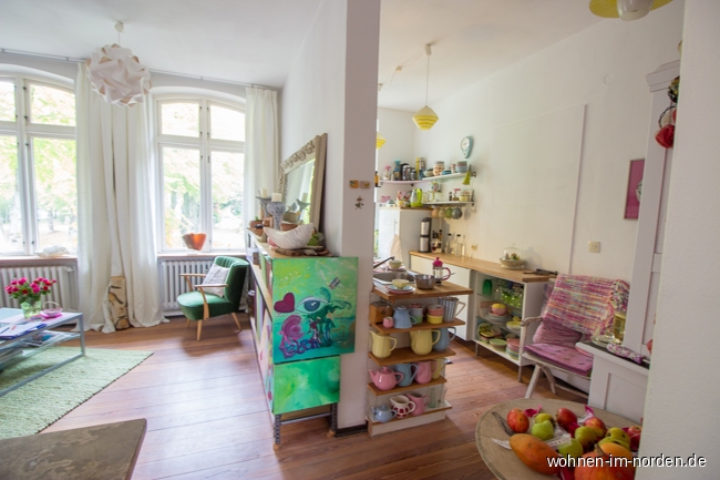 Wohnzimmer/Kche Etagenwohnung Barsbek
