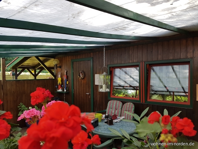 berdachte Terrasse Freizeitgrundstck Kiel