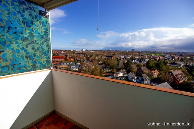 Balkon mit Ausblick Etagenwohnung Kronshagen