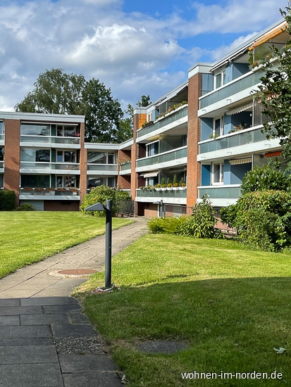 Ansicht vom Garten Maisonettewohnung Hamburg / Schnelsen