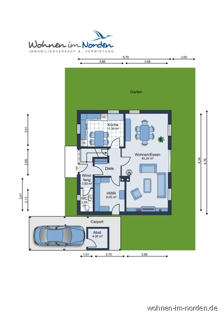 Erdgeschoss Einfamilienhaus Rendsburg
