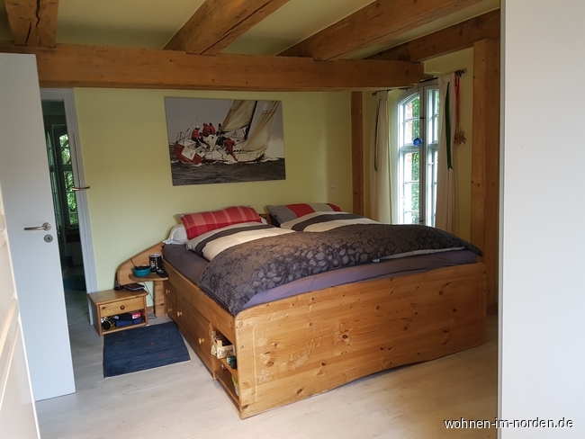 Schlafzimmer Obergeschoss Landhaus Weddelbrook