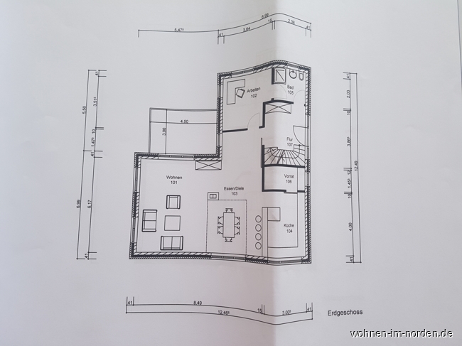 Erdgeschoss Einfamilienhaus Nettelsee