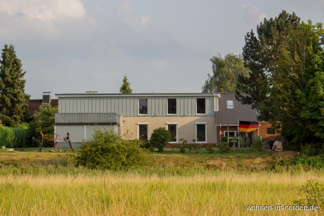 Blick vom Kanal Einfamilienhaus Osterrnfeld