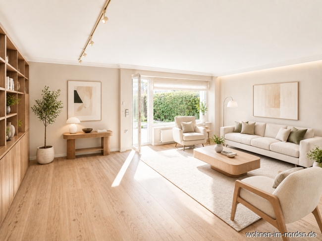 Ki-generiertes Beispiel Modernisierung Wohnzimmer Einfamilienhaus Altenholz