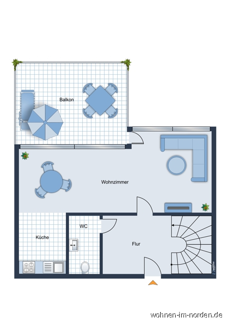 1. Obergeschoss Maisonettewohnung Kiel / Friedrichsort