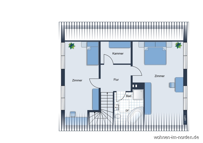 Obergeschoss Einfamilienhaus Blumenthal