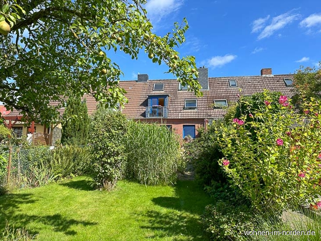 Gartenansicht Reihenhaus Kiel / Holtenau