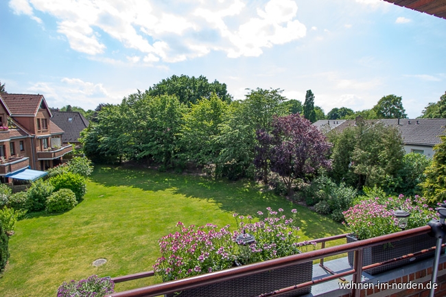 Blick von der Loggia Maisonettewohnung Schenefeld