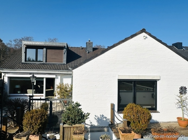 R�ckansicht Einfamilienhaus Altenholz