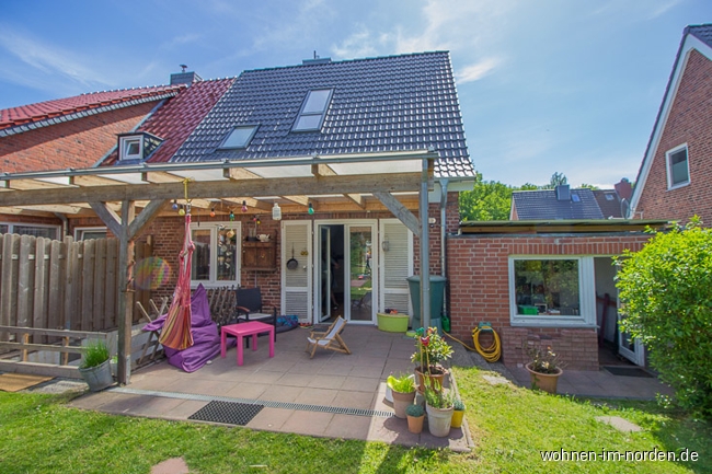 Terrasse und Haus Doppelhaushlfte Kiel / Wellingdorf