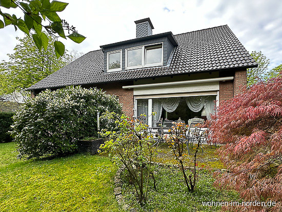 Gartenansicht Zweifamilienhaus Hamburg