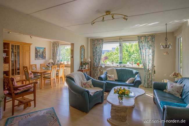 Wohnzimmer Etagenwohnung Kronshagen