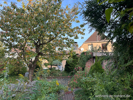 Gartenansicht Doppelhaushlfte Kiel / Hassee