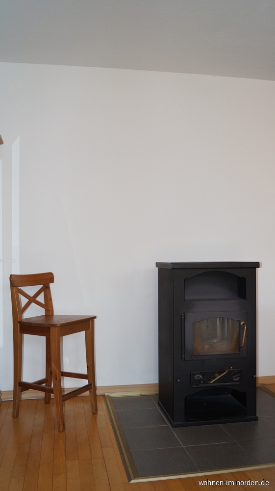 Kamin im Wohnzimmer Reihenmittelhaus Horst (Holstein)