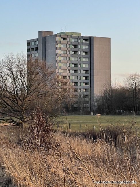 Hausansicht von der Strandpromenade Etagenwohnung Kiel / Schilksee