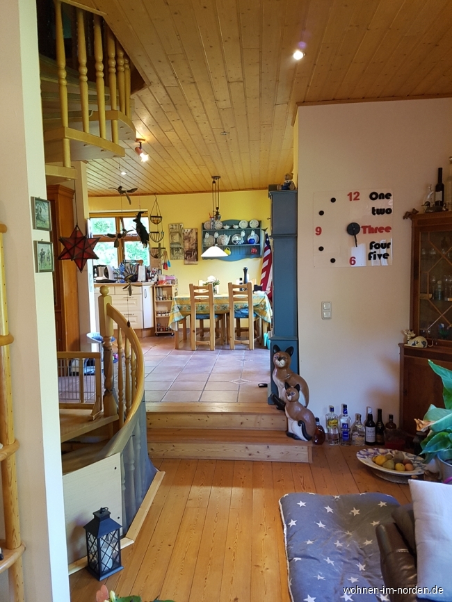 Blick vom Wohnbereich in die Kche Einfamilienhaus Langwedel