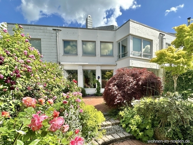 Gartenansicht Reihenmittelhaus Kiel / Schilksee