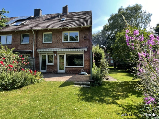 Gartenansicht Reihenendhaus Kronshagen