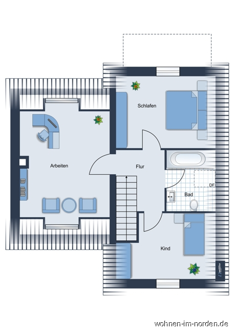Obergeschoss Einfamilienhaus Achterwehr