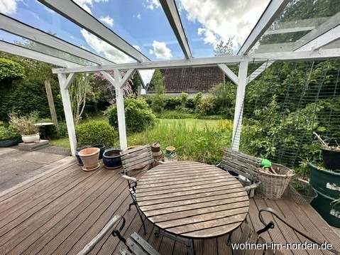 Blick in den Garten Einfamilienhaus Heikendorf