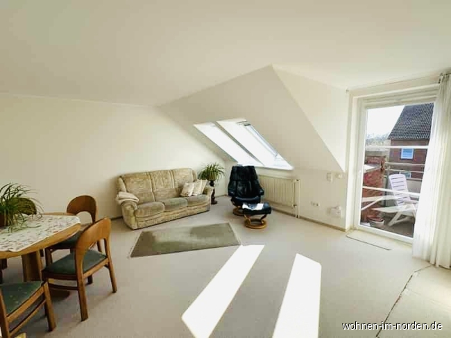 Wohnzimmer Dachgeschosswohnung Bordesholm