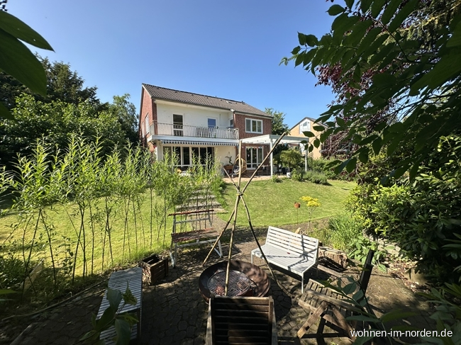 Sitzplatz im Garten Einfamilienhaus Molfsee