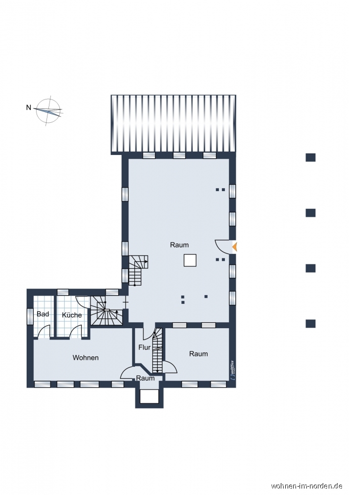 Erdgeschoss Landhaus Weddelbrook