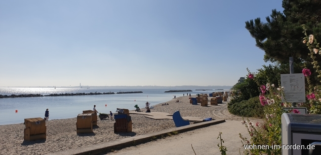 Strand Kiel / Schilksee Etagenwohnung Kiel-Schilksee: Mbliertes Appartement 52 m mit Fahrstuhl und PKW- Stellplatz auf Zeit zu vermieten