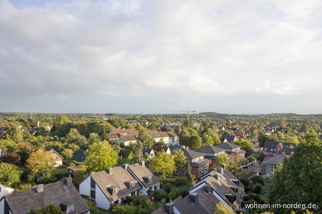 Blick von der Dachterrasse Etagenwohnung Heikendorf