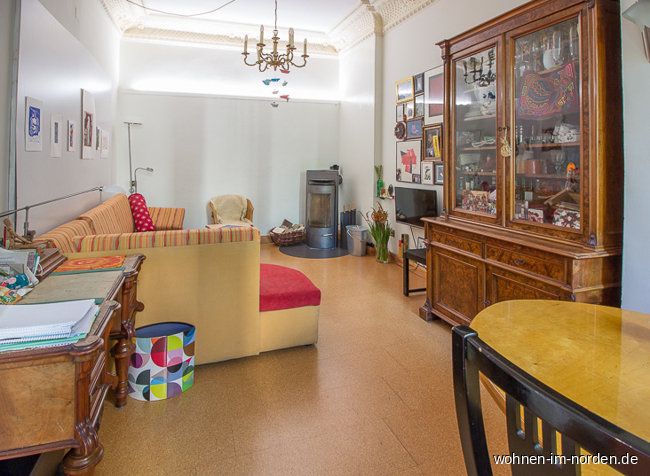 Wohnzimmer Erdgeschosswohnung Hamburg Sternschanze