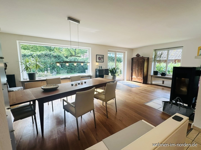 Wohnzimmer Bungalow Hamburg / Rissen