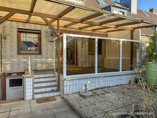 berdachte Terrasse Reihenhaus Kiel / Holtenau