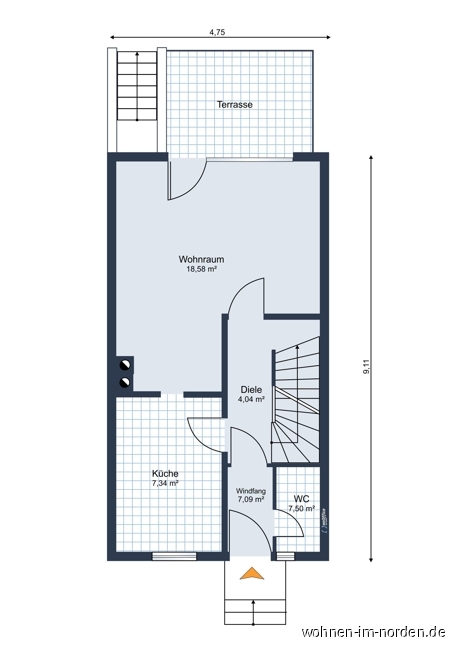 Erdgeschoss Reihenmittelhaus Neu Wulmstorf