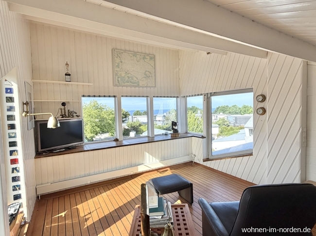Dachgeschoss Panoramazimmer Reihenmittelhaus Kiel / Schilksee