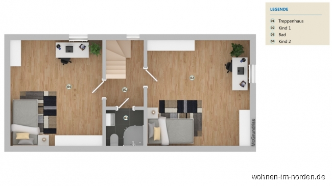 Grundriss Dachgeschoss Etagenwohnung Lgerdorf