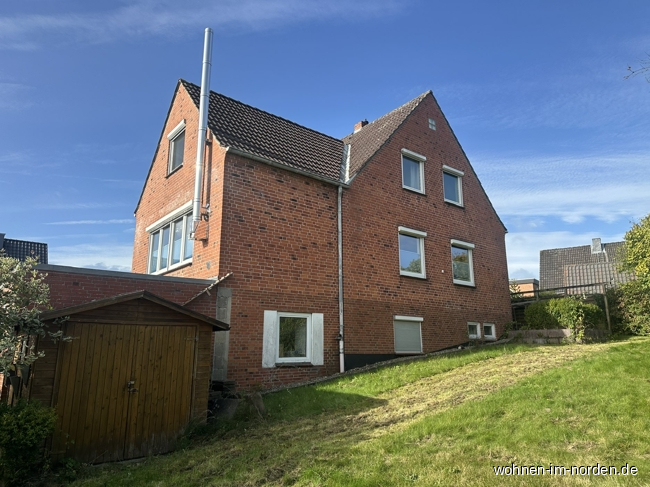 Blick vom Garten Zweifamilienhaus Molfsee