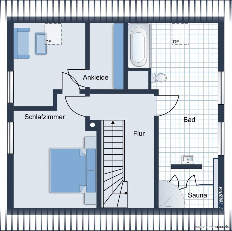 Grundriss 1.OG Einfamilienhaus Koberg