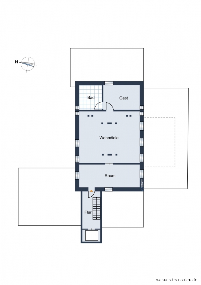 Dachgeschoss Landhaus Weddelbrook