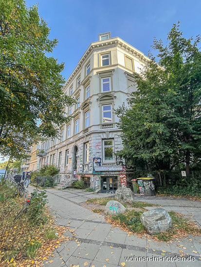 Straenansicht Erdgeschosswohnung Hamburg Sternschanze