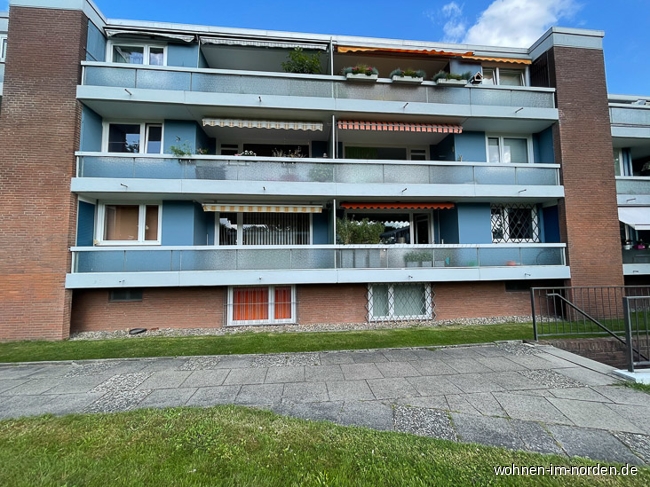 Ansicht vom Garten Maisonettewohnung Hamburg / Schnelsen