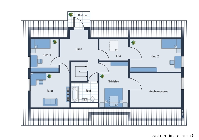 Obergeschoss Einfamilienhaus Langwedel