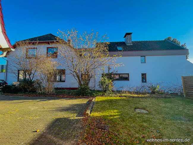 Ansicht seitlich Mehrfamilienhaus Bordesholm
